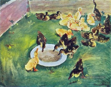 canetons 1934 Petrovich Konchalovsky poussins Peinture à l'huile